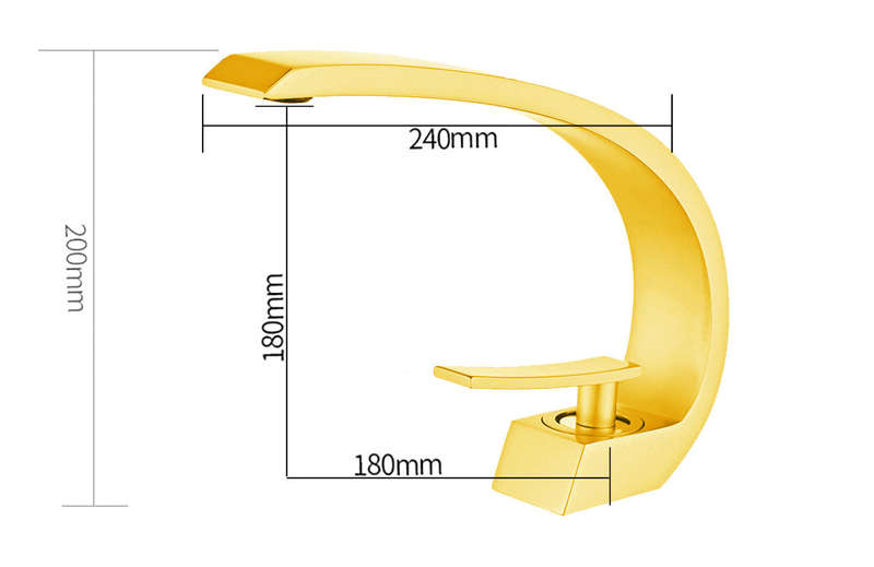 LMA Essentials High Bend Luxury Stainless Steel Bathroom Basin Mixer