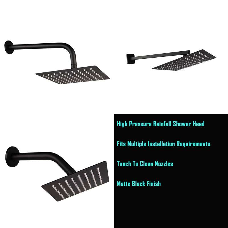 LMA Square High-Pressure Ultra-Thin Rainfall Shower Head