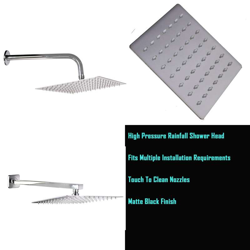LMA Square High-Pressure Ultra-Thin Rainfall Shower Head