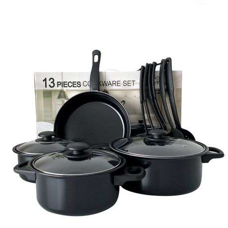 13 Piece Cookware Set Non-Stick