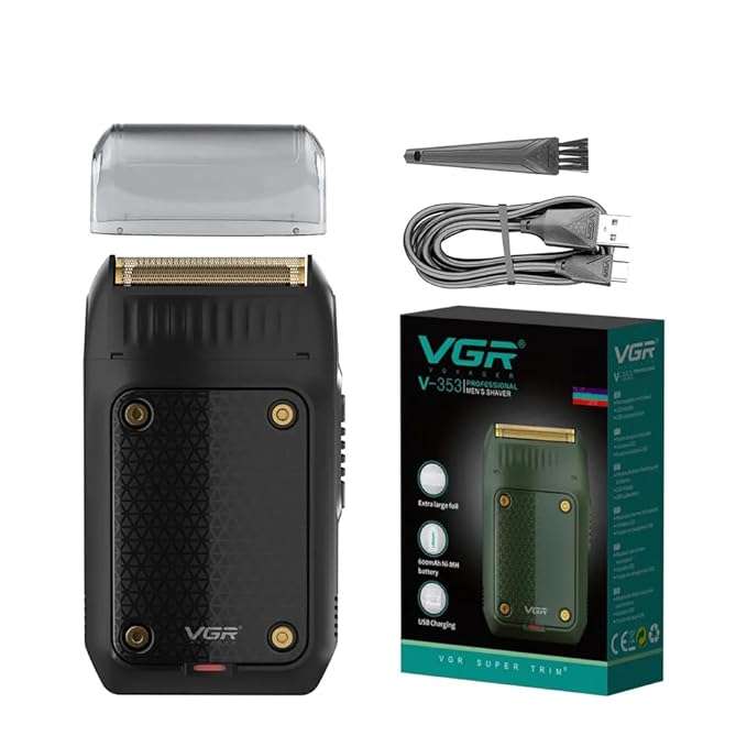 VGR V-353 Professional Electric Ultra Thin Shaver Rechargeable Razor for Face Care Beard Trimmer Rec