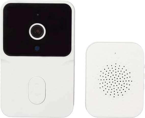 WIFI Video Door Bell Support Multiple Users, Video Intercom Doorbell with NightVision Microphone Mes