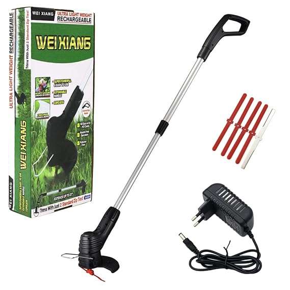 Electric Grass Cutting Machine for Home Garden, Portable Light Weight Lawn Mower with 4 Switchable N