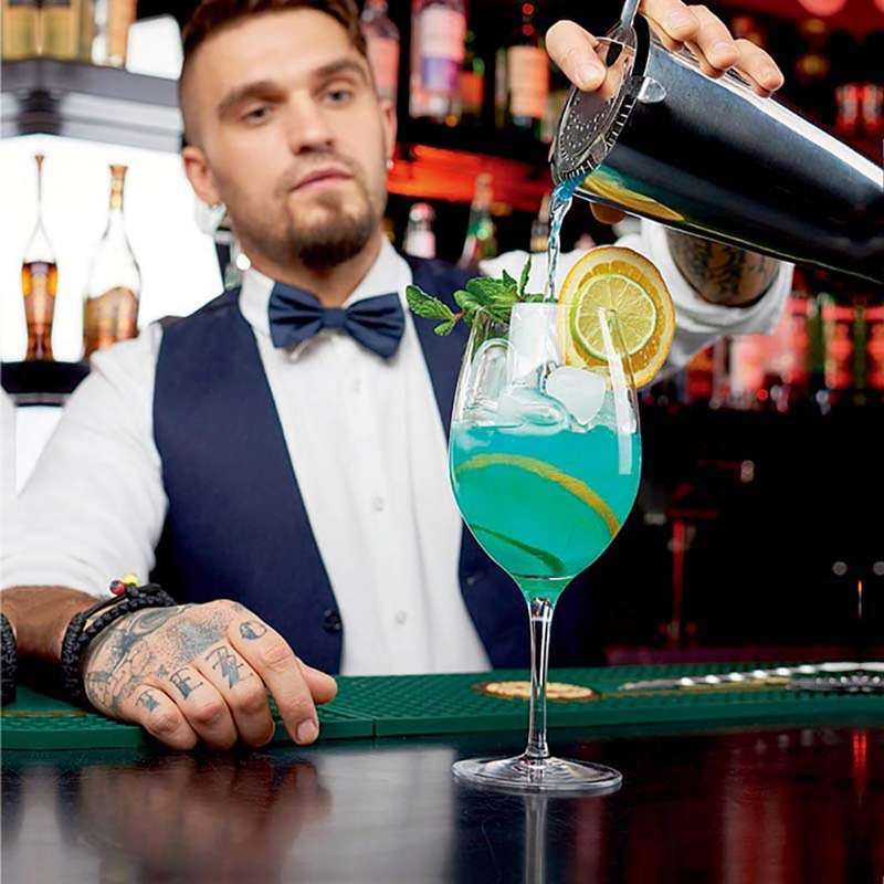 5-Piece Wine and Cocktail Mixing Bar Set, Bartender Kit Home Cocktail Mixology Tool Kit, Large 25 oz