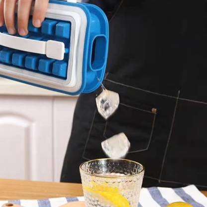 Blue Silicone Ice Cube Tray
