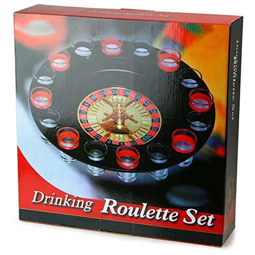 Spin N Shot Roulette Drinking Game bar drinkstuff Roulette Wheel Drinking Game 16 Shot Roulette D