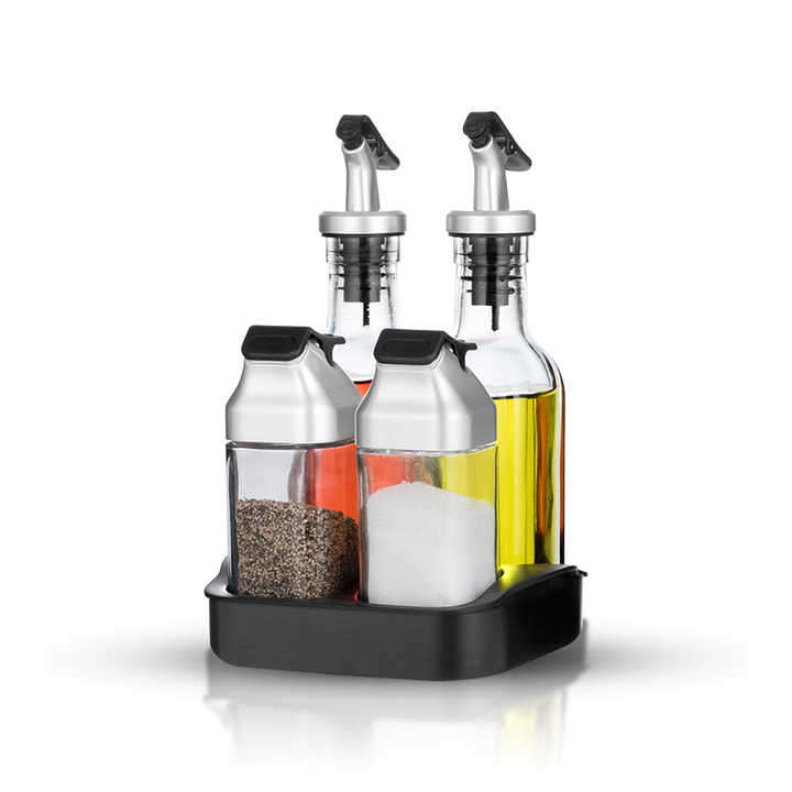 SALAD DRESSING SET RACK STAND