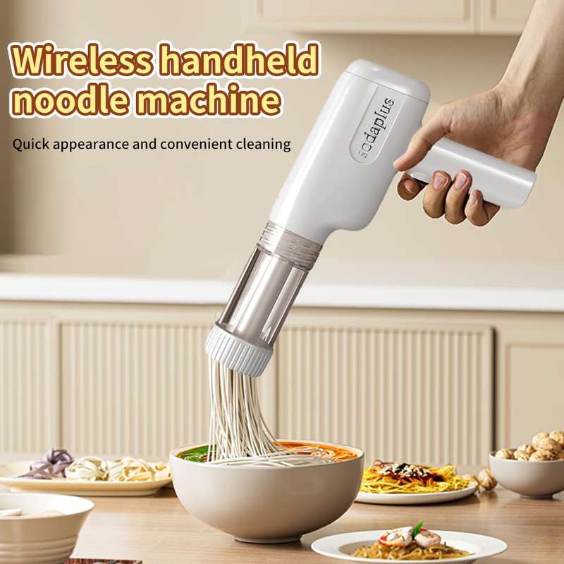 Noodle Maker Portable Electric Pasta Machine Automatic Home Wireless Pasta Machine Handheld Spaghett
