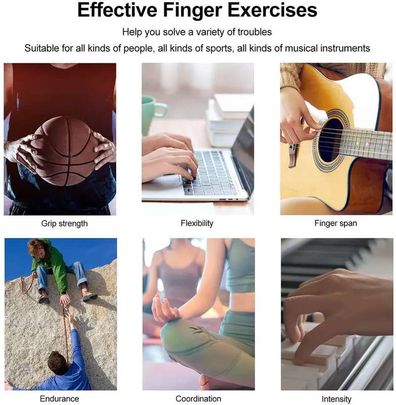 New Finger Grip Strengthener Hand forearm Exerciser Finger stretcher Trainer Hand Therapy