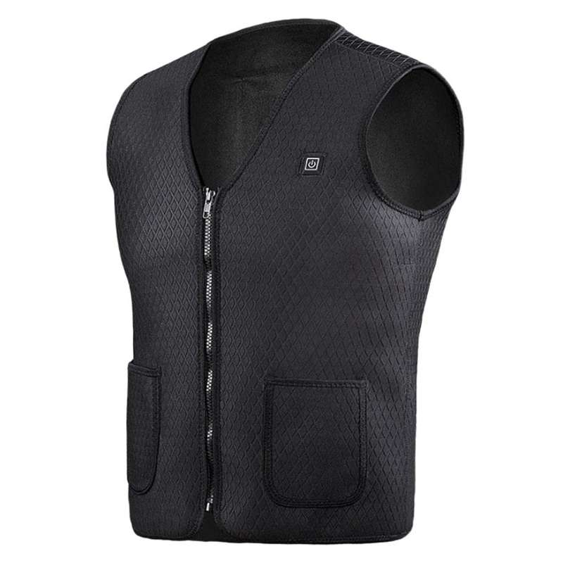 CLUB BOLLYWOOD Men`s Electric Heating Vest Winter Warm Up Jacket Battery Heated Coats