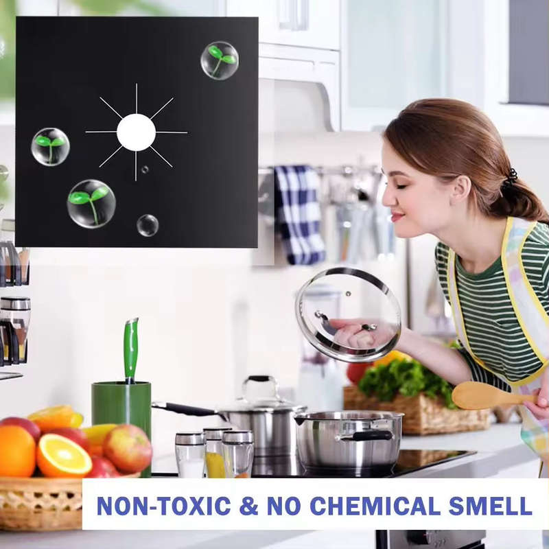 Gas Range Protectors Black Gas Stove Burner Covers Stove Top Liner