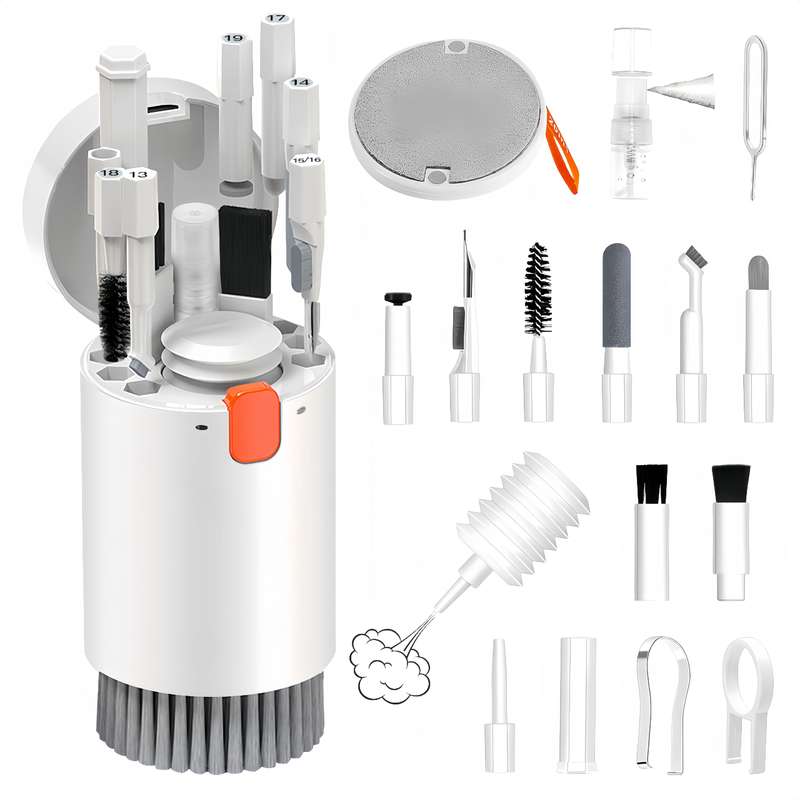 Keyboard Cleaner Kit, 20-in-1 Laptop Phone Screen Cleaning Kit, Keyboard Cleaning Kit with Electroni