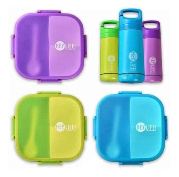 Hey Life Lunch Box & Water Bottle Set