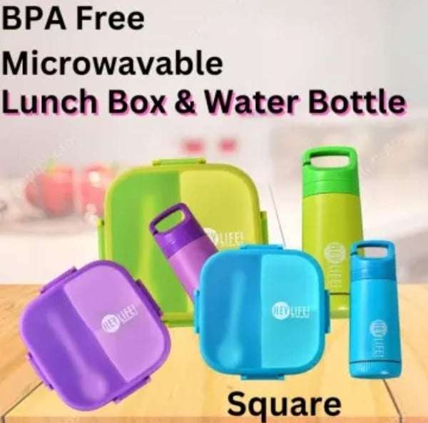 Hey Life Lunch Box & Water Bottle Set