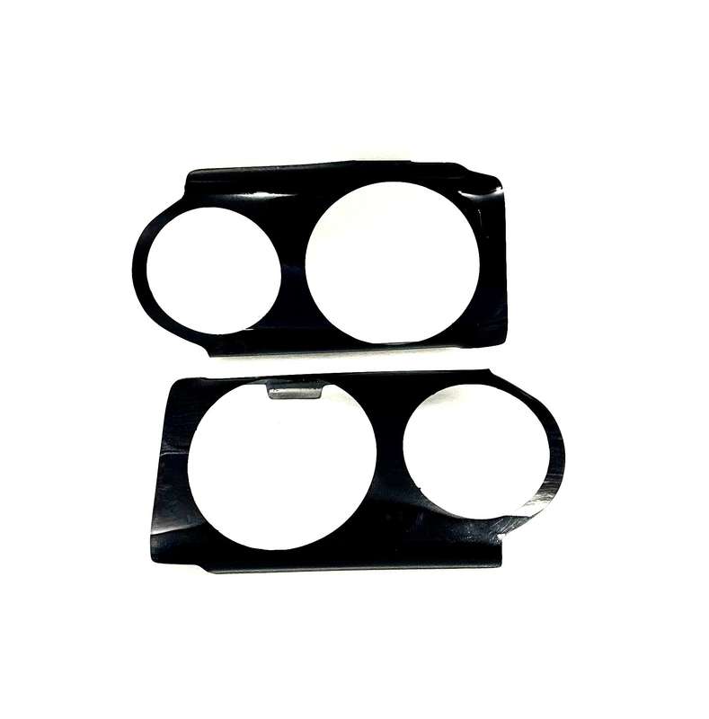 Golf 1  Gloss Black Headlight shields