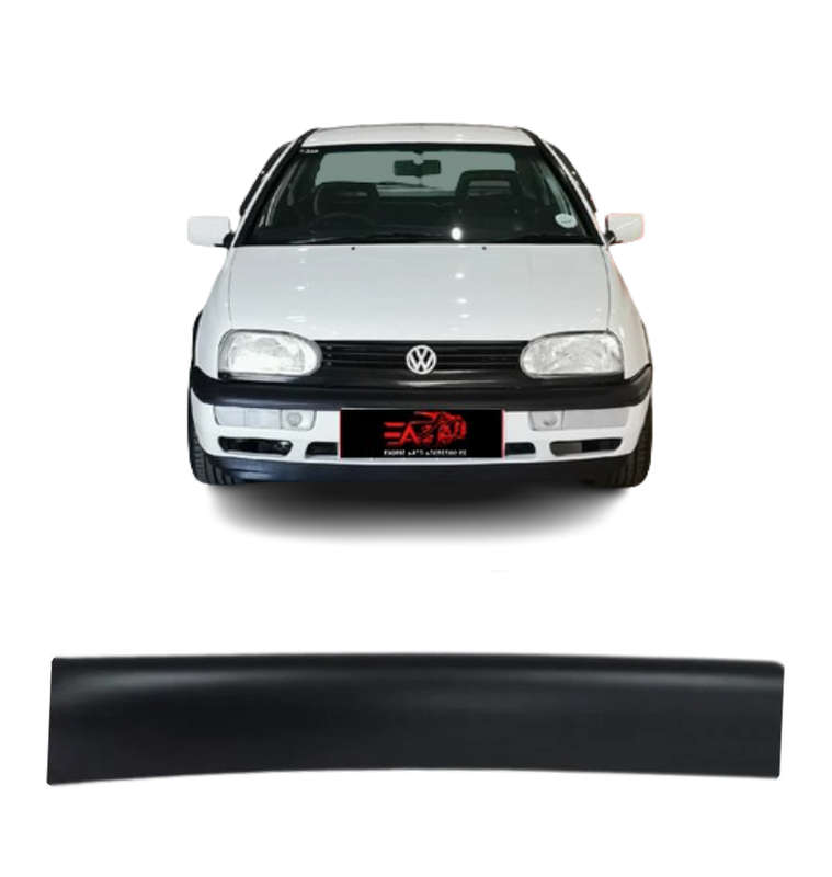 Golf 3 Matt Black bonnet guard