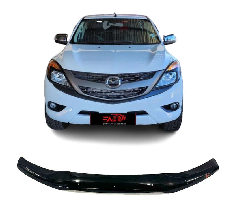Mazda BT 50 Gloss Black bonnet guard 2012-2021