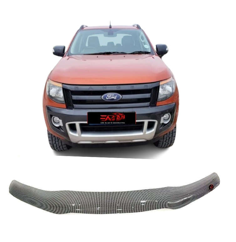 Ford Ranger T6 carbon bonnet guard 12-15