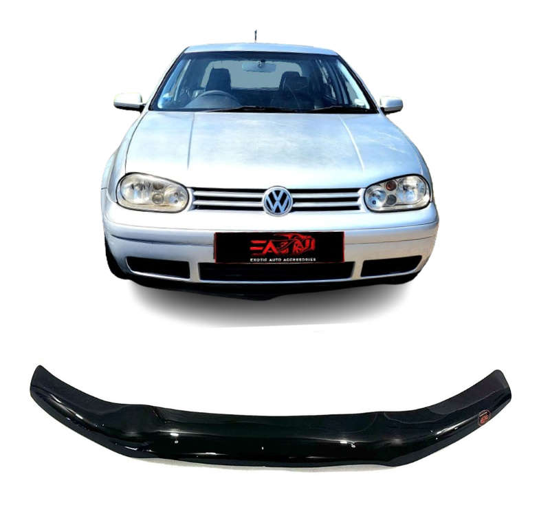 Golf 4 Gloss Black bonnet guard