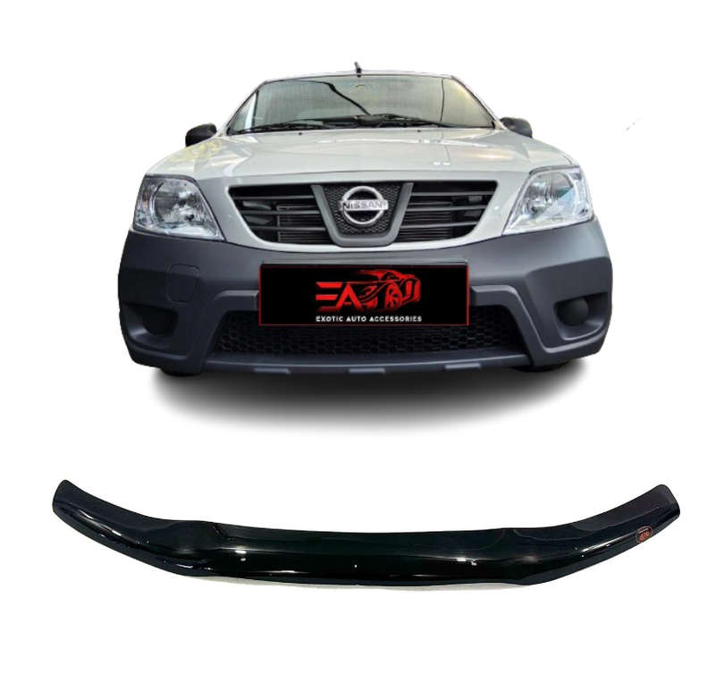 Nissan NP200 Gloss Black bonnet guard