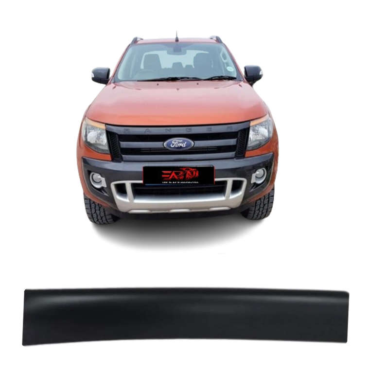 Ford Ranger T6 Matt Black bonnet guard 12-15