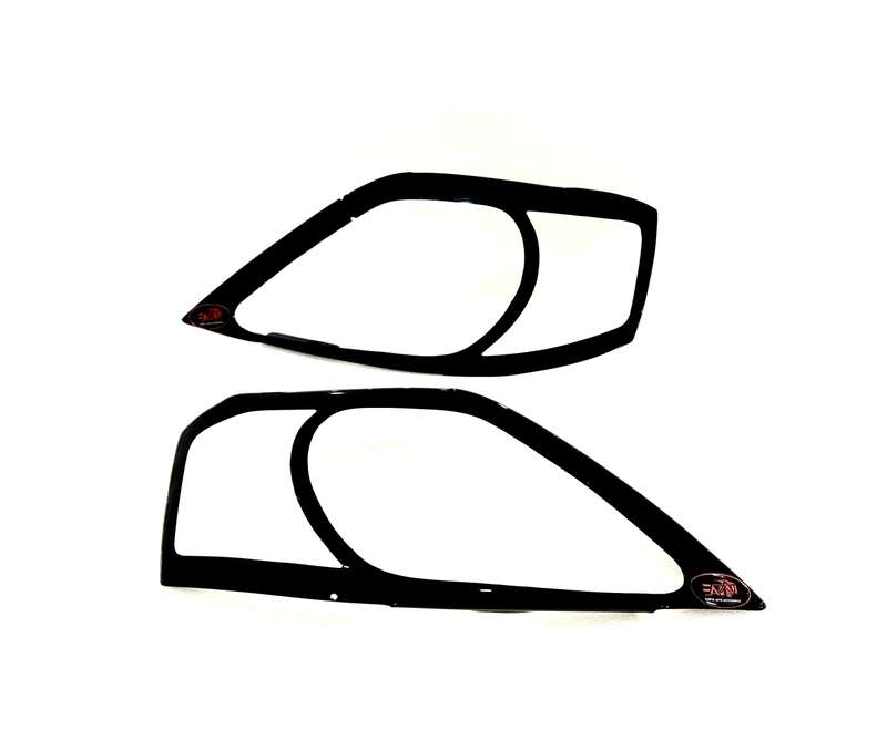 NP200 09+ Gloss Black Headlight shields
