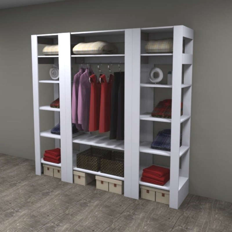 Freestanding Cupboard with 5 Shelves