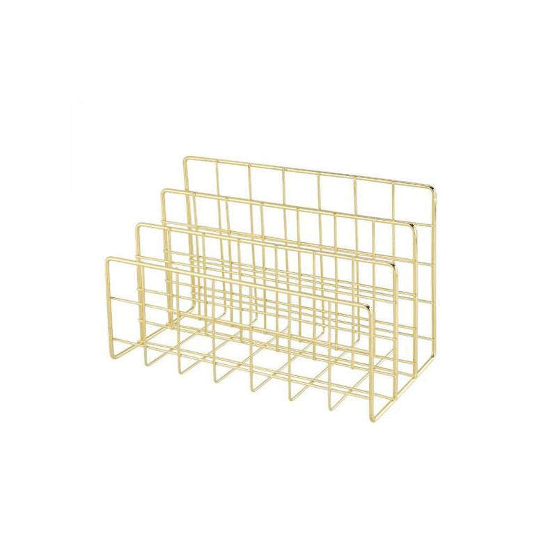 Metal Divider Stand - Gold