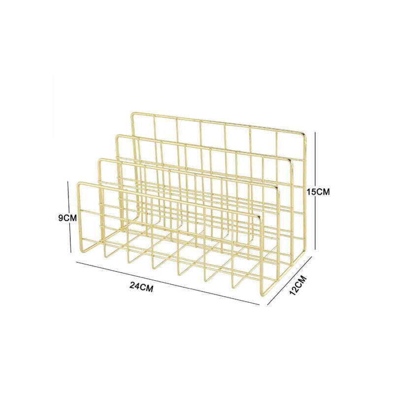 Metal Divider Stand - Gold