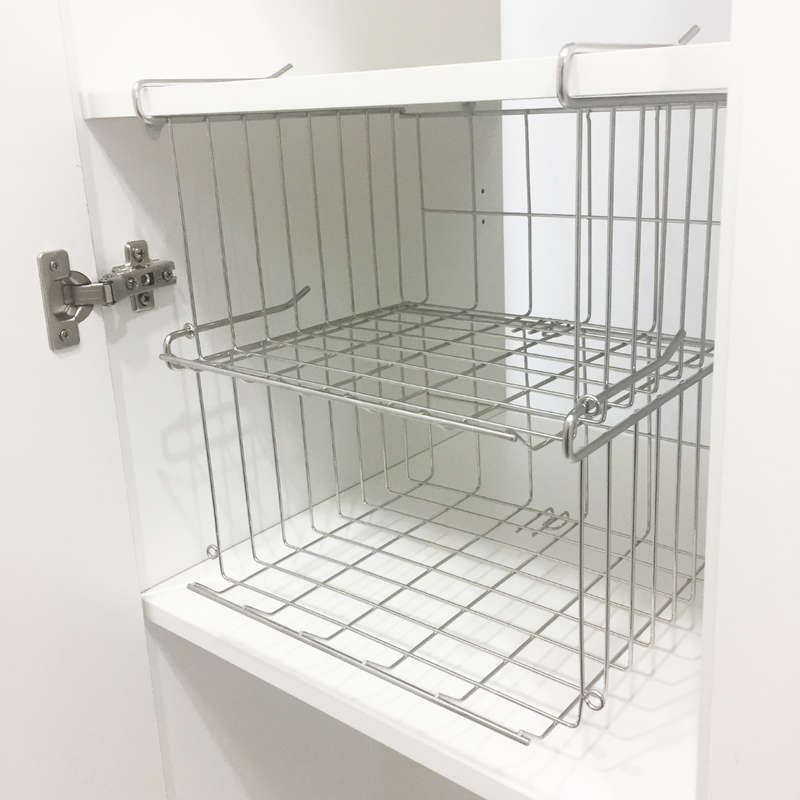 Stainless Steel Under-Shelf Basket