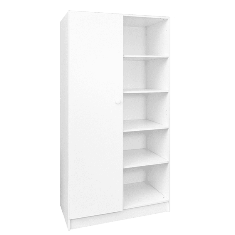 Wardrobe 900 with 4 Open Shelves