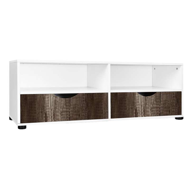 Low Unit with 2 Open Shelves & 2 Drawers