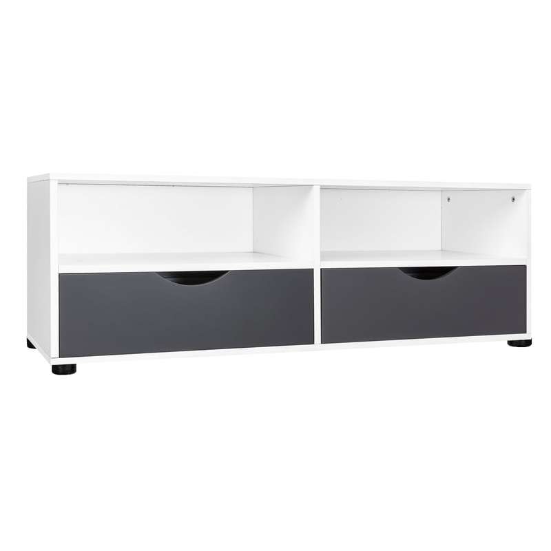 Low Unit with 2 Open Shelves & 2 Drawers