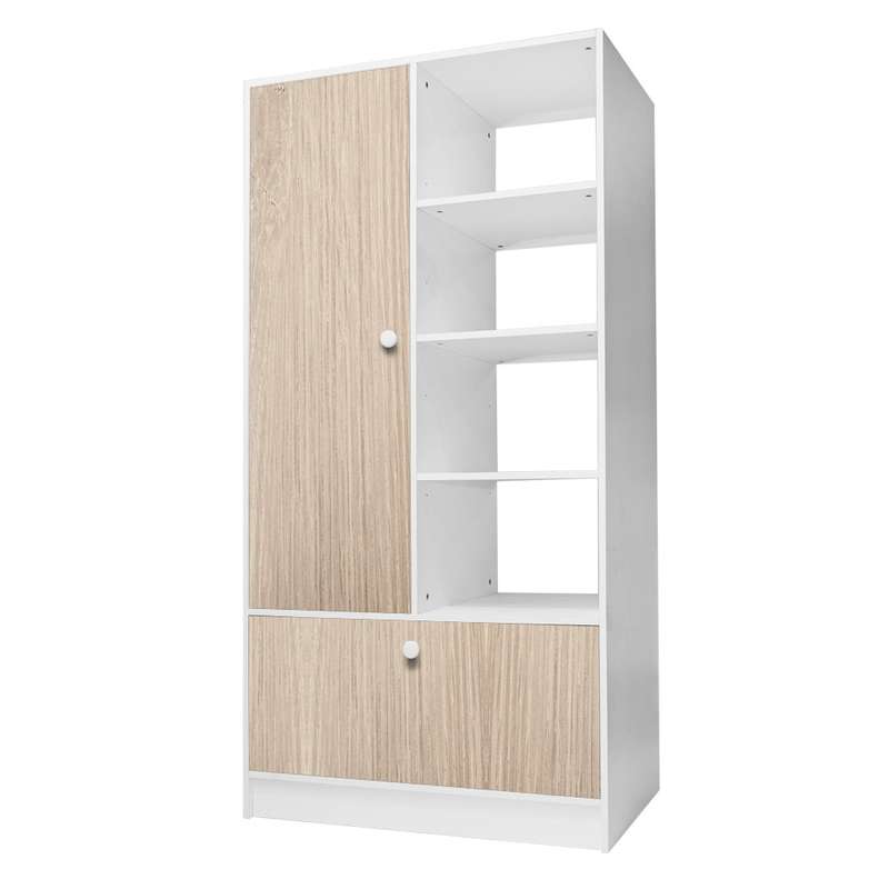Wardrobe 900 with Drawers and Open Shelves