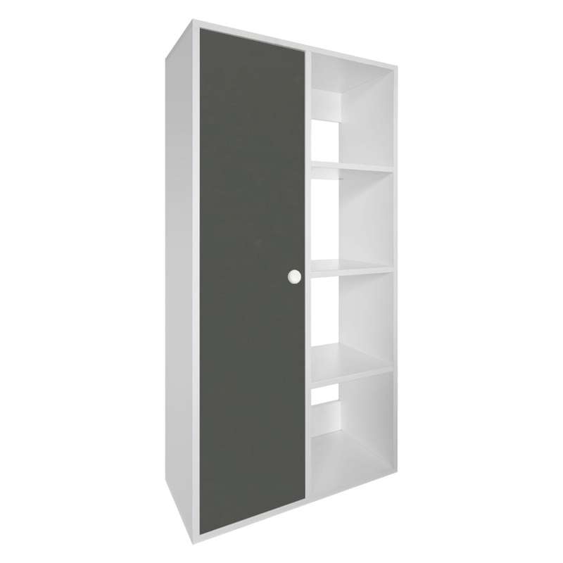 Wall-mounted Vanity Cupboard with Open Shelves