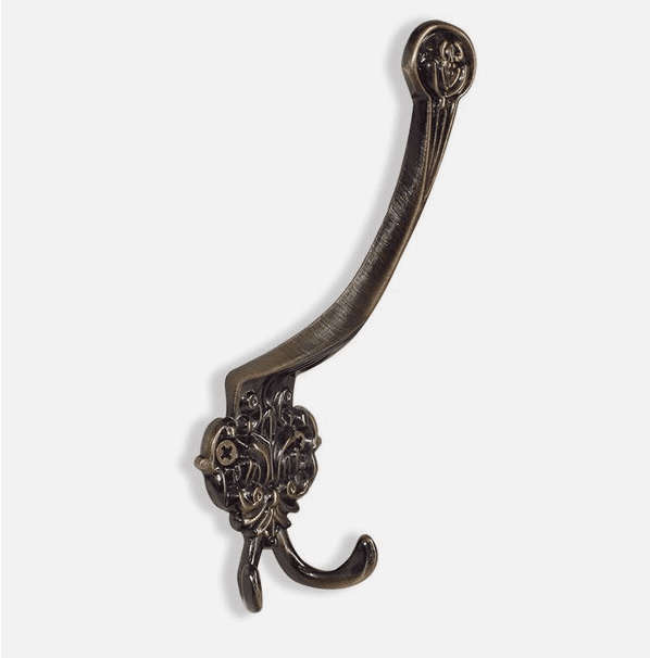 Antique Brass Hat & Double Hook
