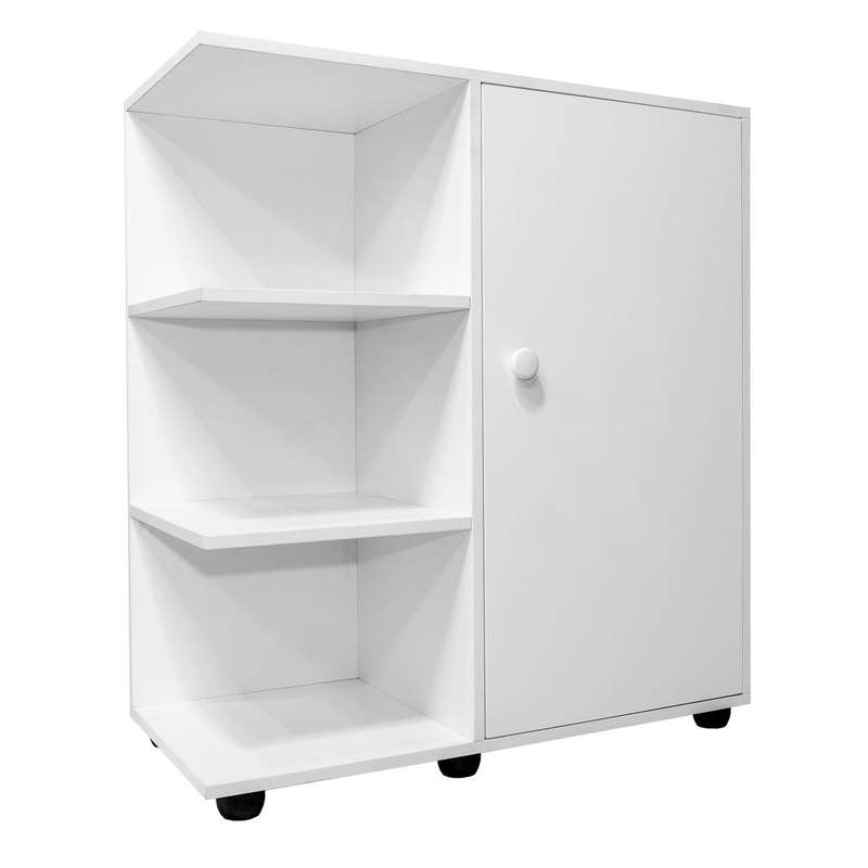 Vanity with Open Shelves