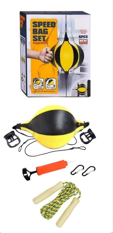 Kids Boxing Training Set - Speed Bag & Skipping Rope