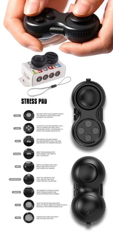 Fidget Toy - Game Controller Style Fidget Pad