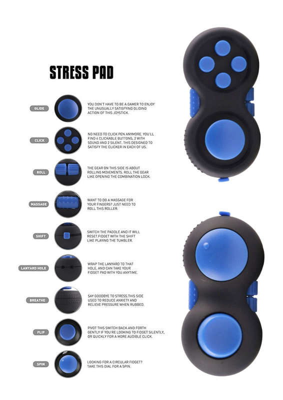Fidget Toy - Game Controller Style Fidget Pad