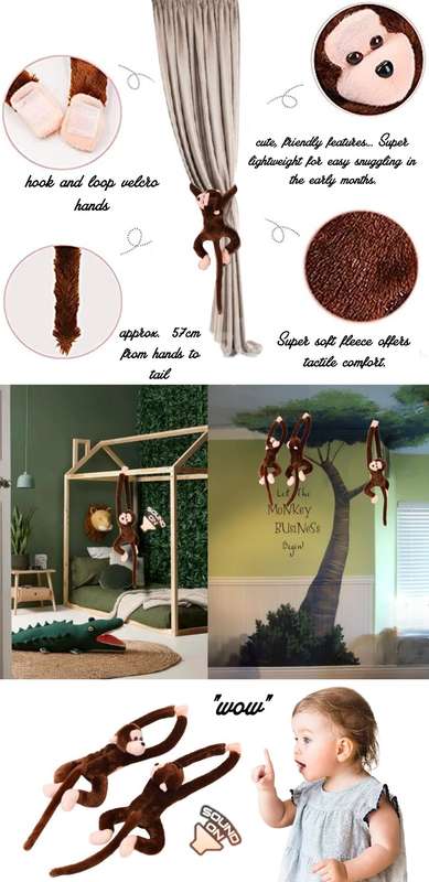 Baby Mobile Hanging Howler Monkey - 2 Pack