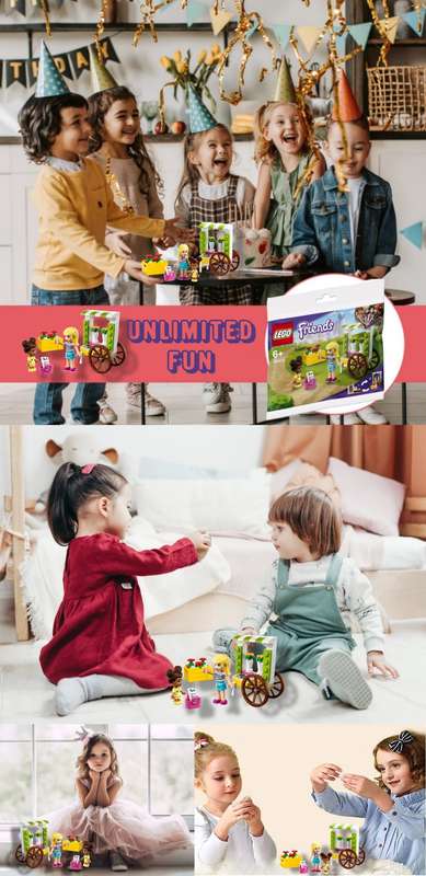 Lego Friends Flower Cart