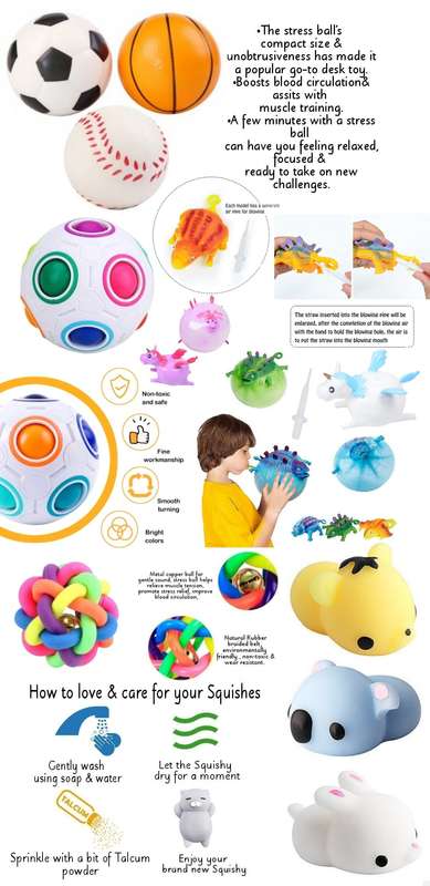 12 Piece Fun Fidget Sensory Stimulation Set