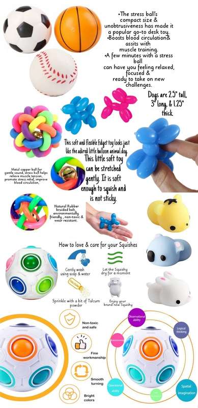12 Piece Fun Fidget Sensory Stimulation Set