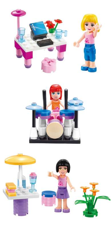 Happy Holidays Brick Building Blocks - Set of 3