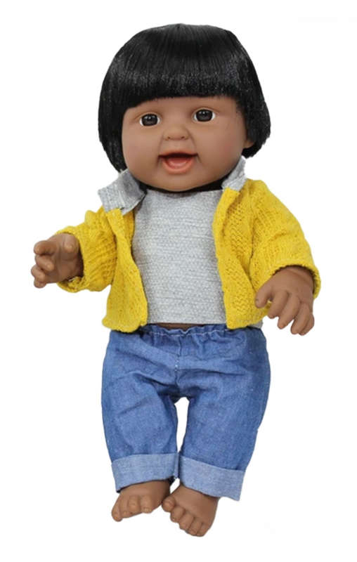 Adorable African Baby Doll with Bottle Accessory - Faith