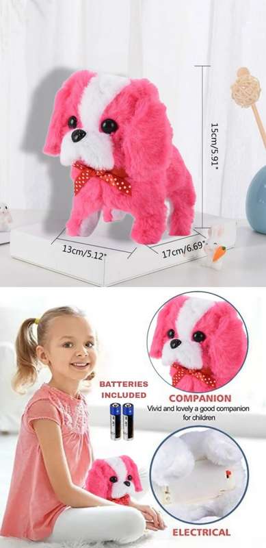 Cute Interactive Robotic Toy Puppy - Batteries Included