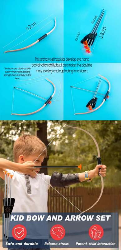 Kids Pretend Play Toy Weapons Set - 5 Weapons