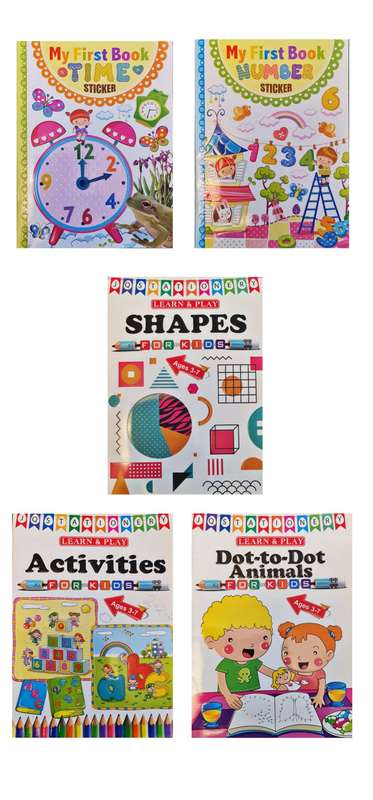Early Learning Toddler To Pre-School Activities Educational Play Set - 9 Pieces