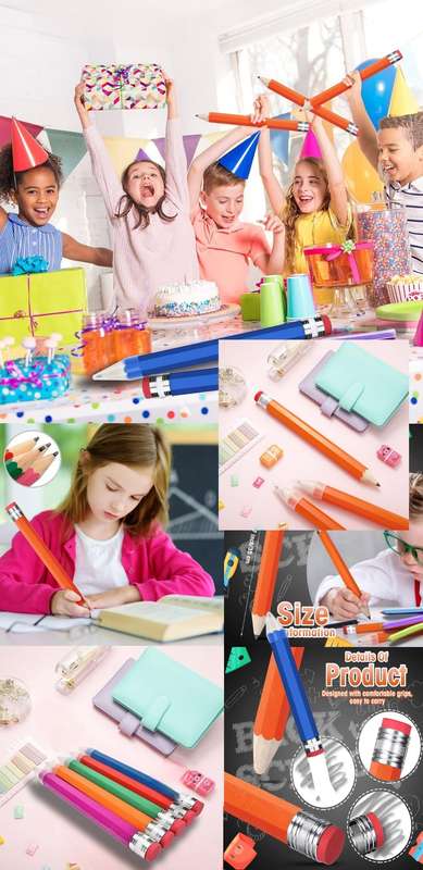Giant 33 Centimeter Novelty Pencils - Set of 3